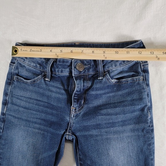 American Eagle Jeans 360 Ne(x)t Level Stretch Jegging Women’s Size 0 Blue Denim - Picture 11 of 16
